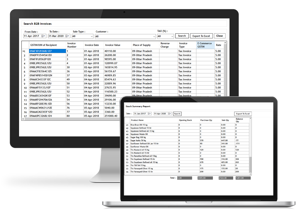 Generate GSt Reports by Software 